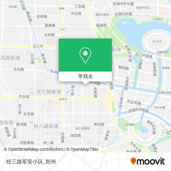经三路军安小区地图