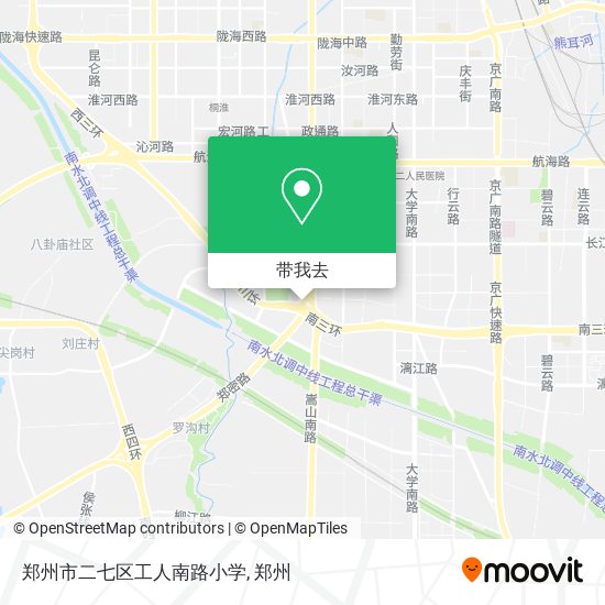 郑州市二七区工人南路小学地图