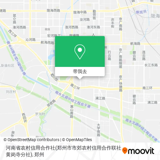 河南省农村信用合作社(郑州市市郊农村信用合作联社黄岗寺分社)地图