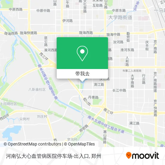 河南弘大心血管病医院停车场-出入口地图