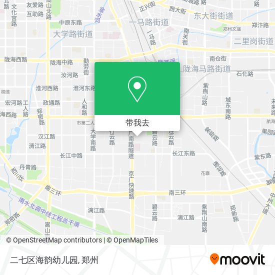 二七区海韵幼儿园地图