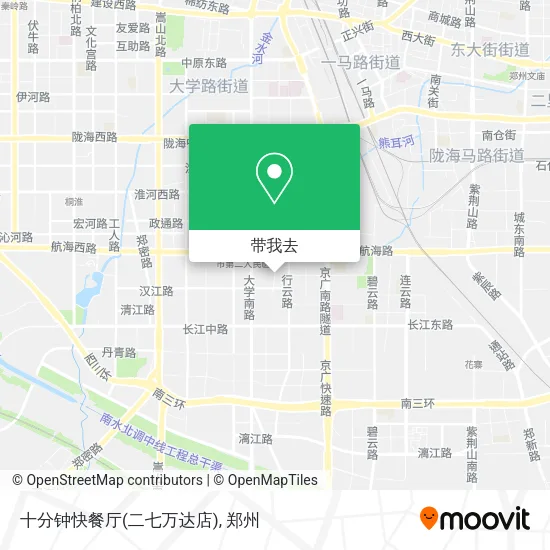 十分钟快餐厅(二七万达店)地图