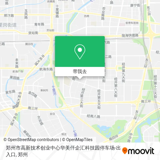 郑州市高新技术创业中心华美仟企汇科技园停车场-出入口地图