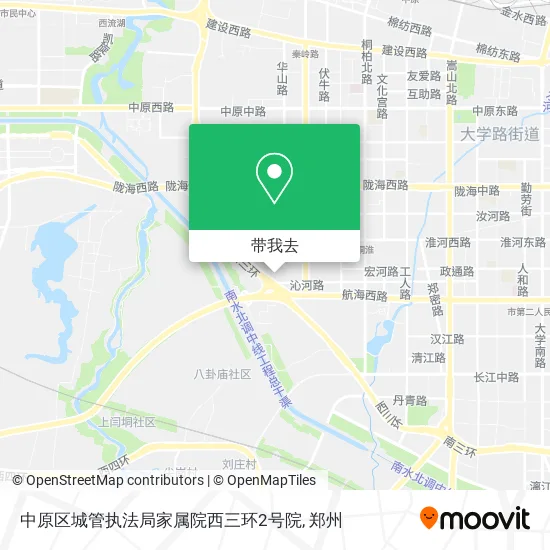 中原区城管执法局家属院西三环2号院地图