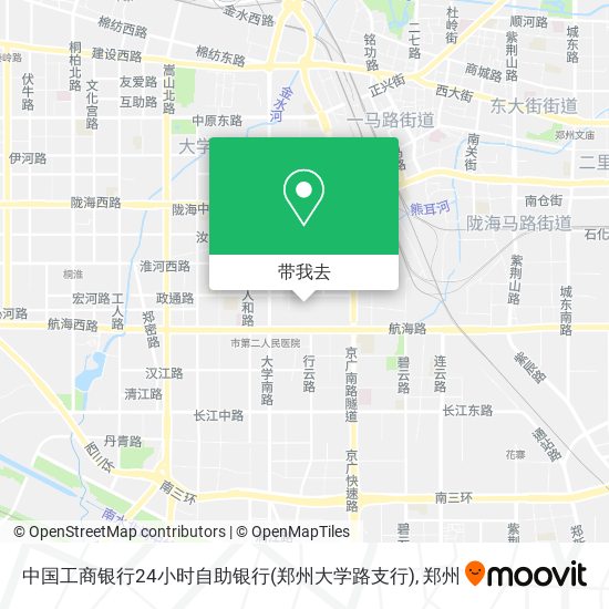 中国工商银行24小时自助银行(郑州大学路支行)地图