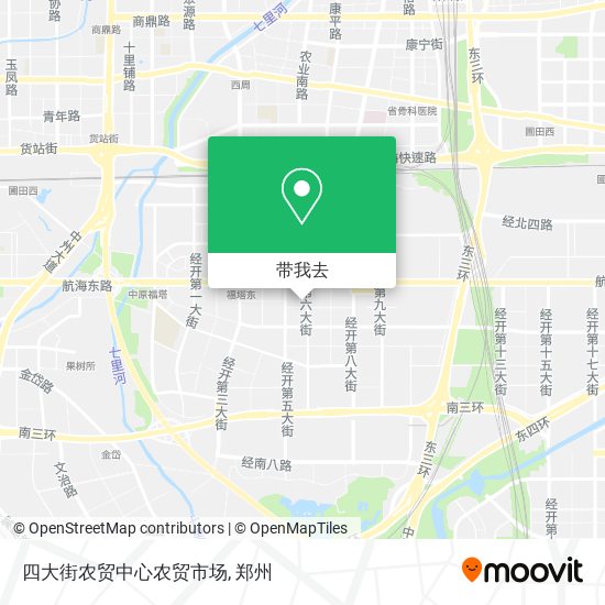 四大街农贸中心农贸市场地图