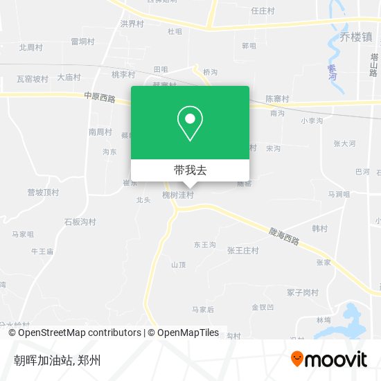 朝晖加油站地图