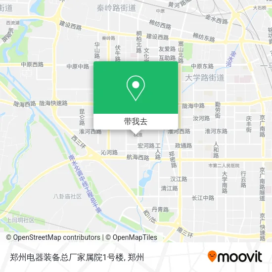 郑州电器装备总厂家属院1号楼地图