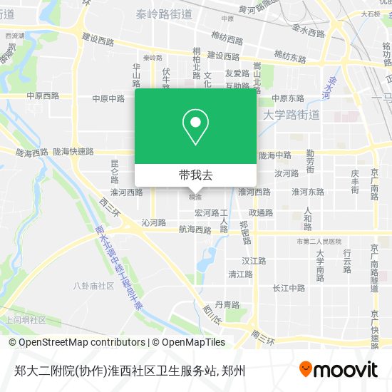 郑大二附院(协作)淮西社区卫生服务站地图