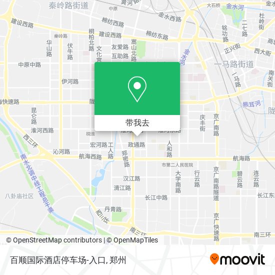 百顺国际酒店停车场-入口地图