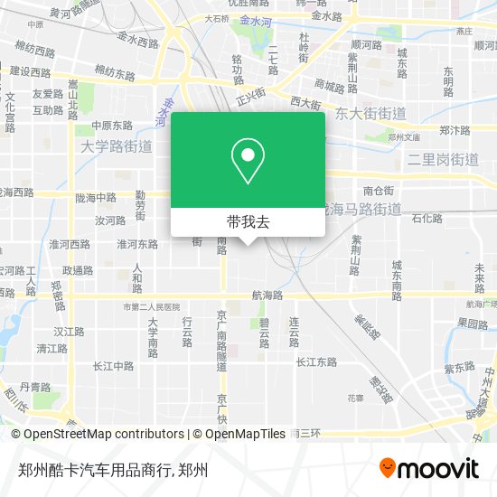 郑州酷卡汽车用品商行地图