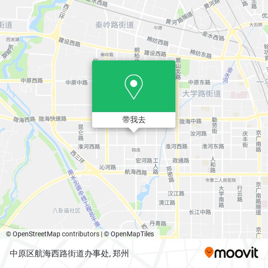 中原区航海西路街道办事处地图