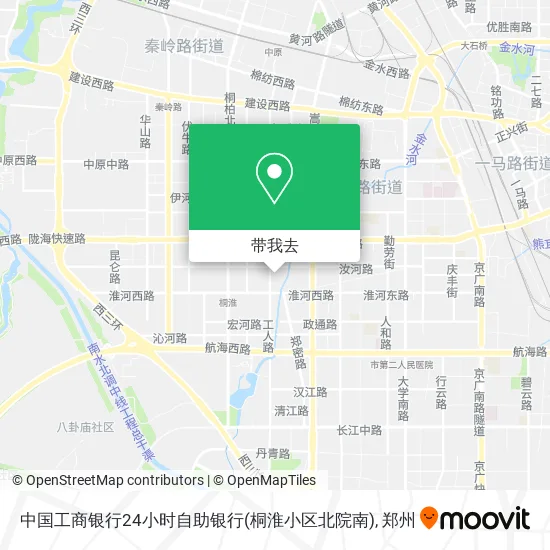 中国工商银行24小时自助银行(桐淮小区北院南)地图