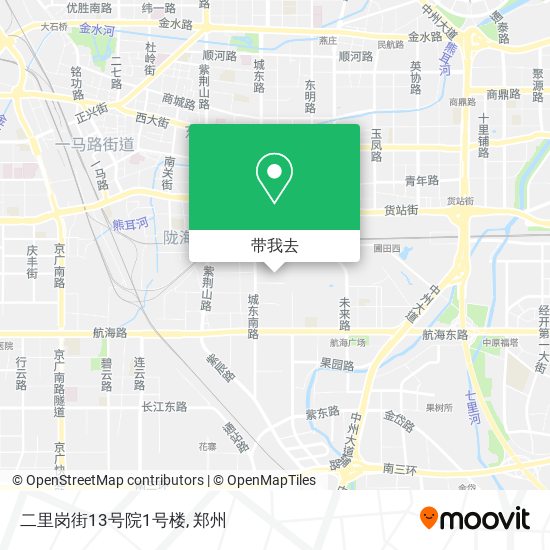 二里岗街13号院1号楼地图
