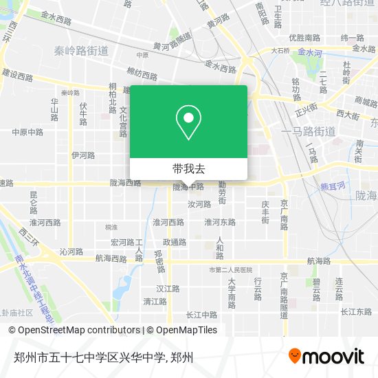 郑州市五十七中学区兴华中学地图