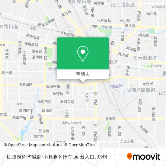 长城康桥华城商业街地下停车场-出入口地图