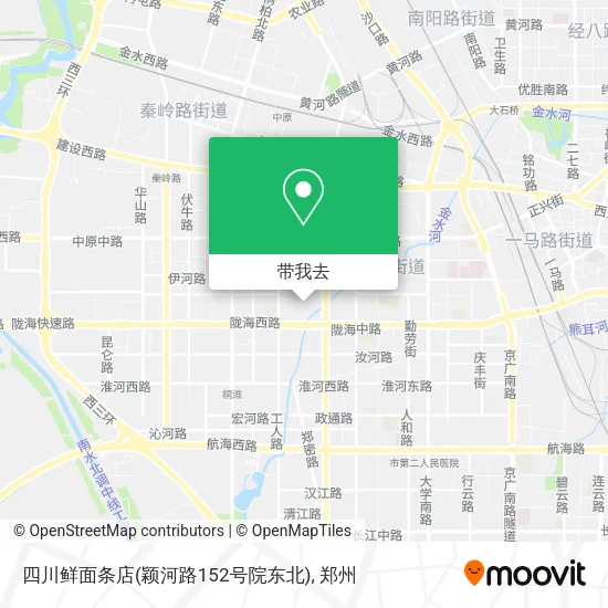 四川鲜面条店(颖河路152号院东北)地图