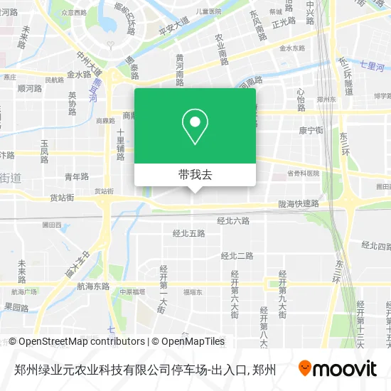 郑州绿业元农业科技有限公司停车场-出入口地图