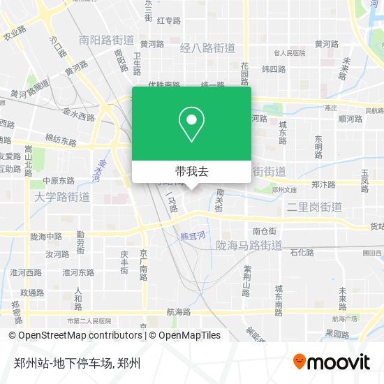 郑州站-地下停车场地图
