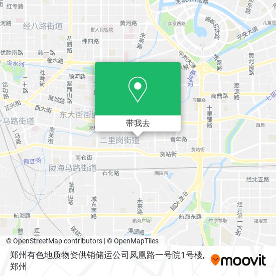 郑州有色地质物资供销储运公司凤凰路一号院1号楼地图