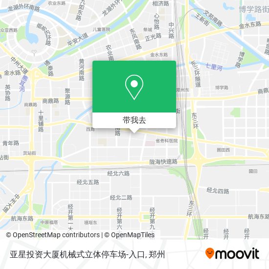 亚星投资大厦机械式立体停车场-入口地图