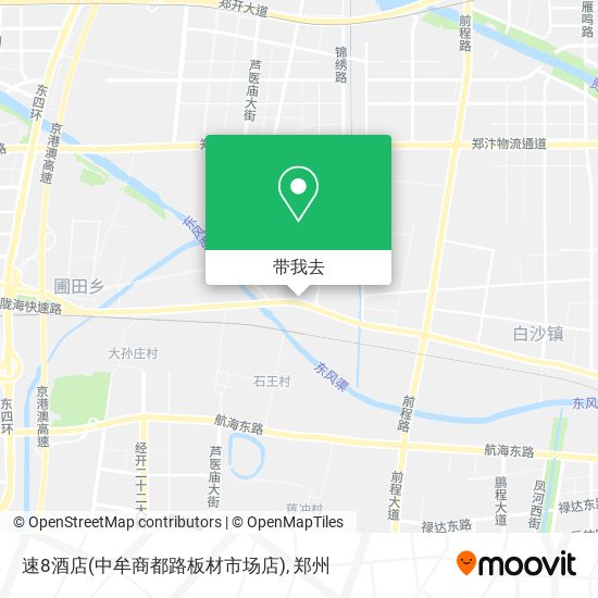 速8酒店(中牟商都路板材市场店)地图
