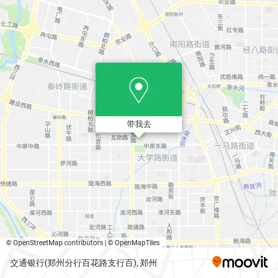 交通银行(郑州分行百花路支行百)地图