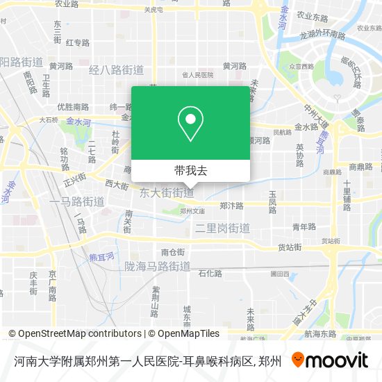 河南大学附属郑州第一人民医院-耳鼻喉科病区地图