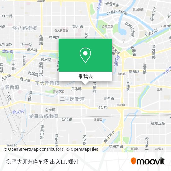 御玺大厦东停车场-出入口地图