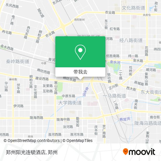 郑州阳光连锁酒店地图