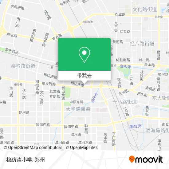 棉纺路小学地图