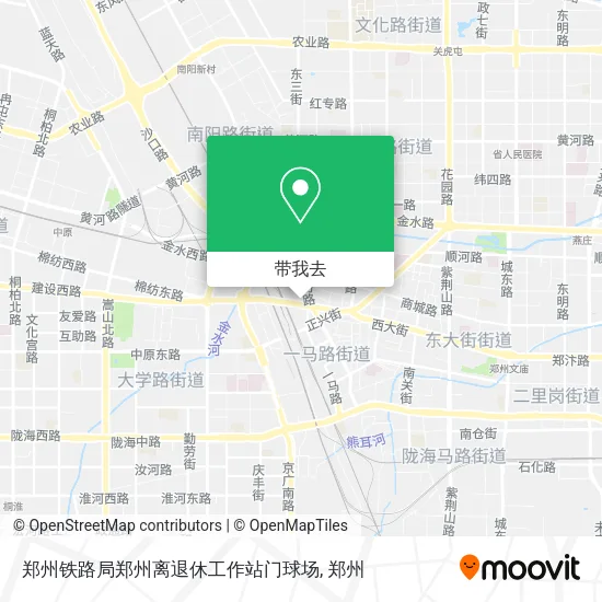 郑州铁路局郑州离退休工作站门球场地图