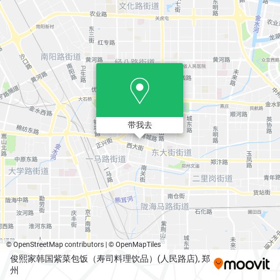 俊熙家韩国紫菜包饭（寿司料理饮品）(人民路店)地图