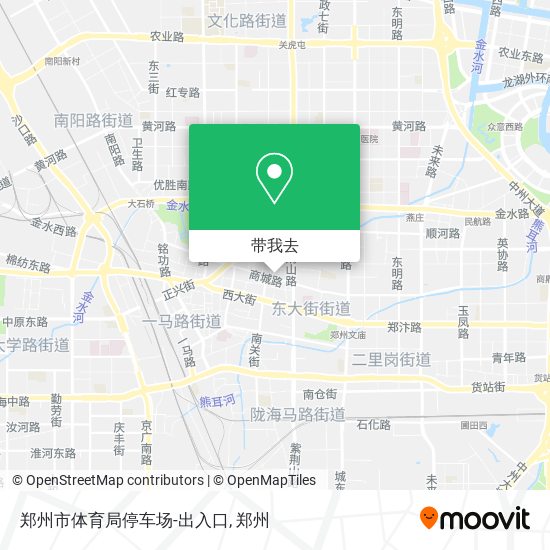 郑州市体育局停车场-出入口地图