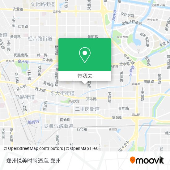 郑州悦美时尚酒店地图