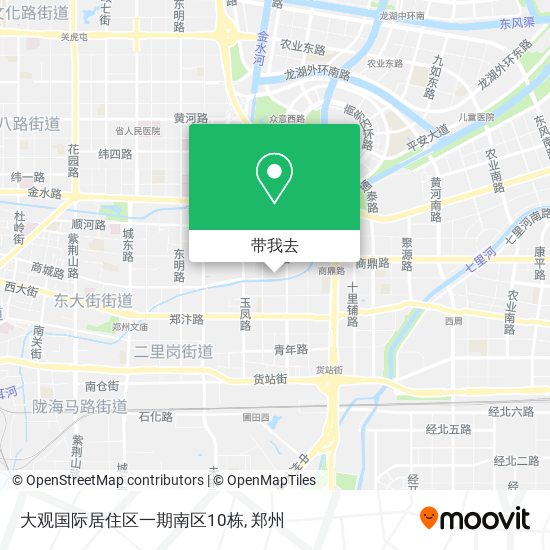大观国际居住区一期南区10栋地图