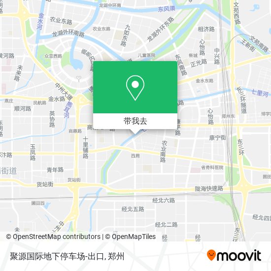 聚源国际地下停车场-出口地图