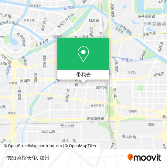 信阳菜馆天玺地图