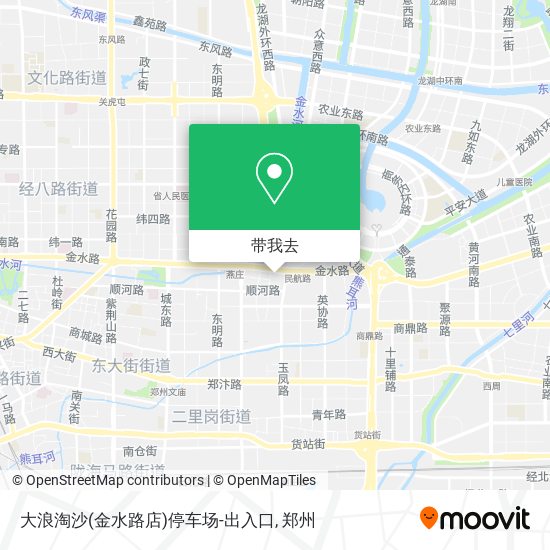 大浪淘沙(金水路店)停车场-出入口地图