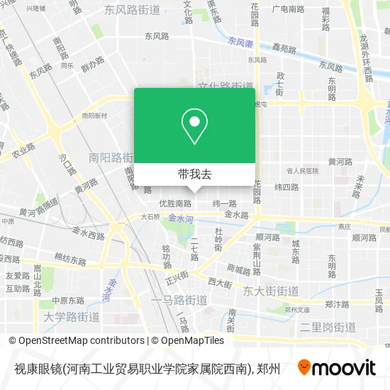 视康眼镜(河南工业贸易职业学院家属院西南)地图