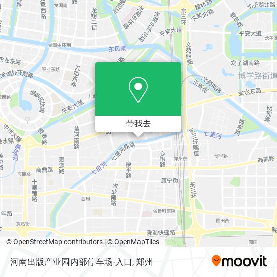 河南出版产业园内部停车场-入口地图