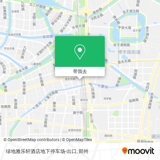 绿地雅乐轩酒店地下停车场-出口地图