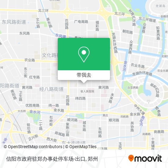 信阳市政府驻郑办事处停车场-出口地图