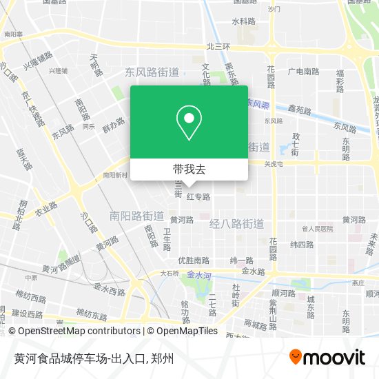 黄河食品城停车场-出入口地图