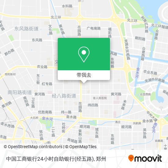 中国工商银行24小时自助银行(经五路)地图