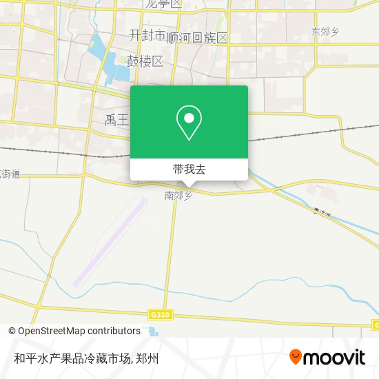 和平水产果品冷藏市场地图