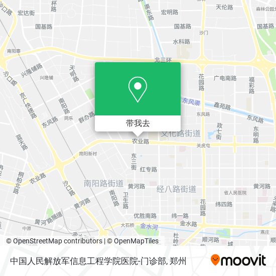 中国人民解放军信息工程学院医院-门诊部地图