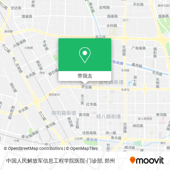 中国人民解放军信息工程学院医院-门诊部地图
