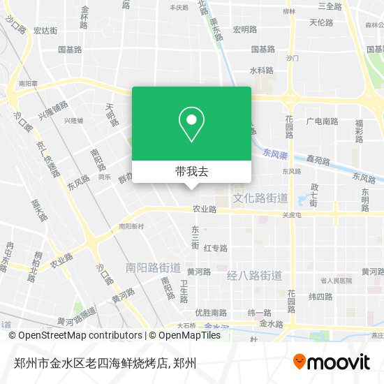 郑州市金水区老四海鲜烧烤店地图