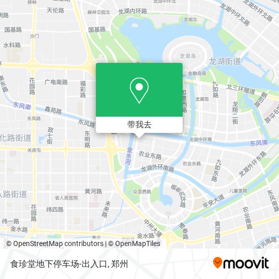 食珍堂地下停车场-出入口地图